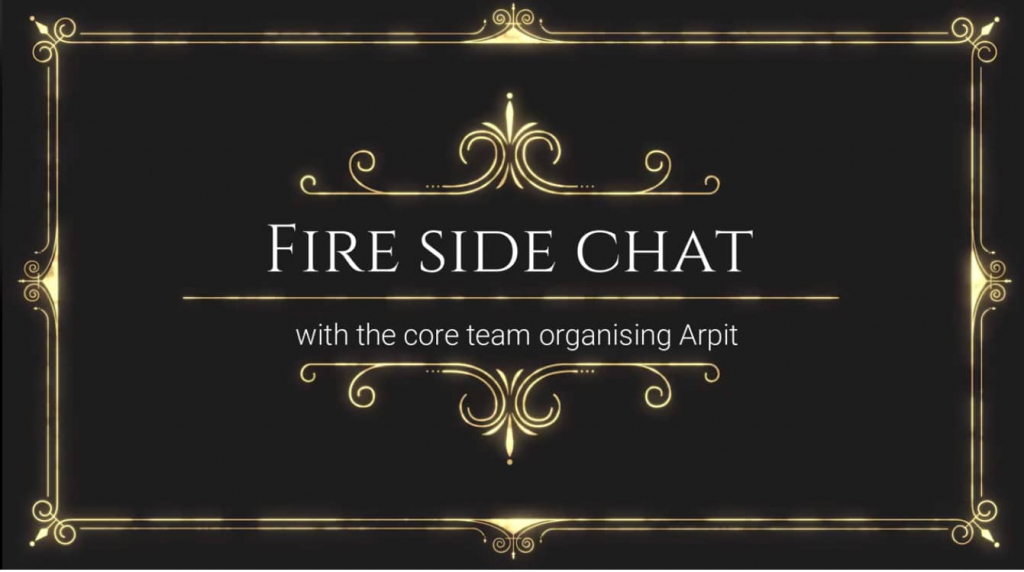 Fireside chat ARPIT 2020 Splash Screen