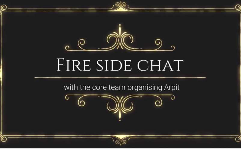 Fireside chat ARPIT 2020 Splash Screen