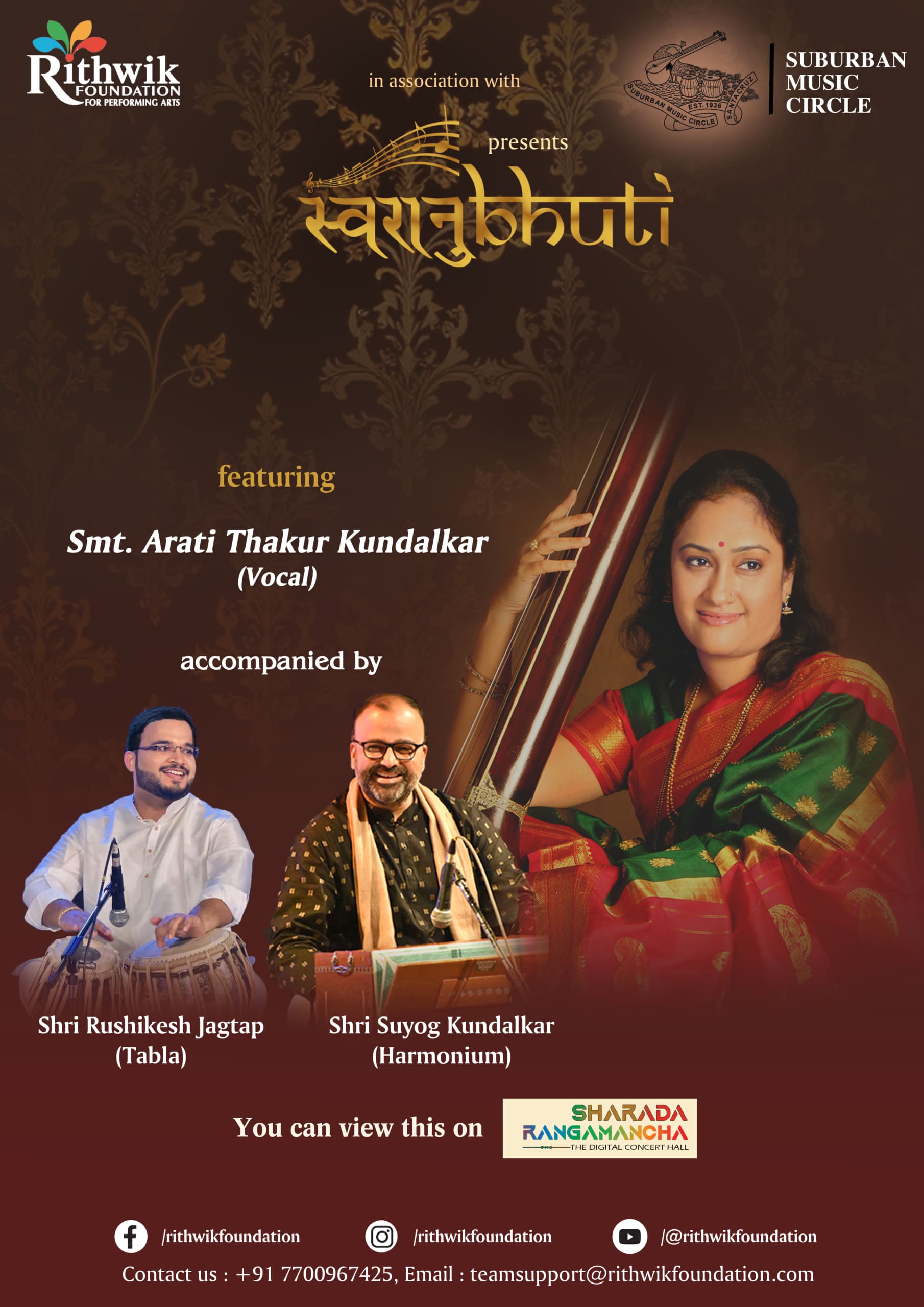 Featuring Smt. Arati Thakur Kundalkar (Vocal).