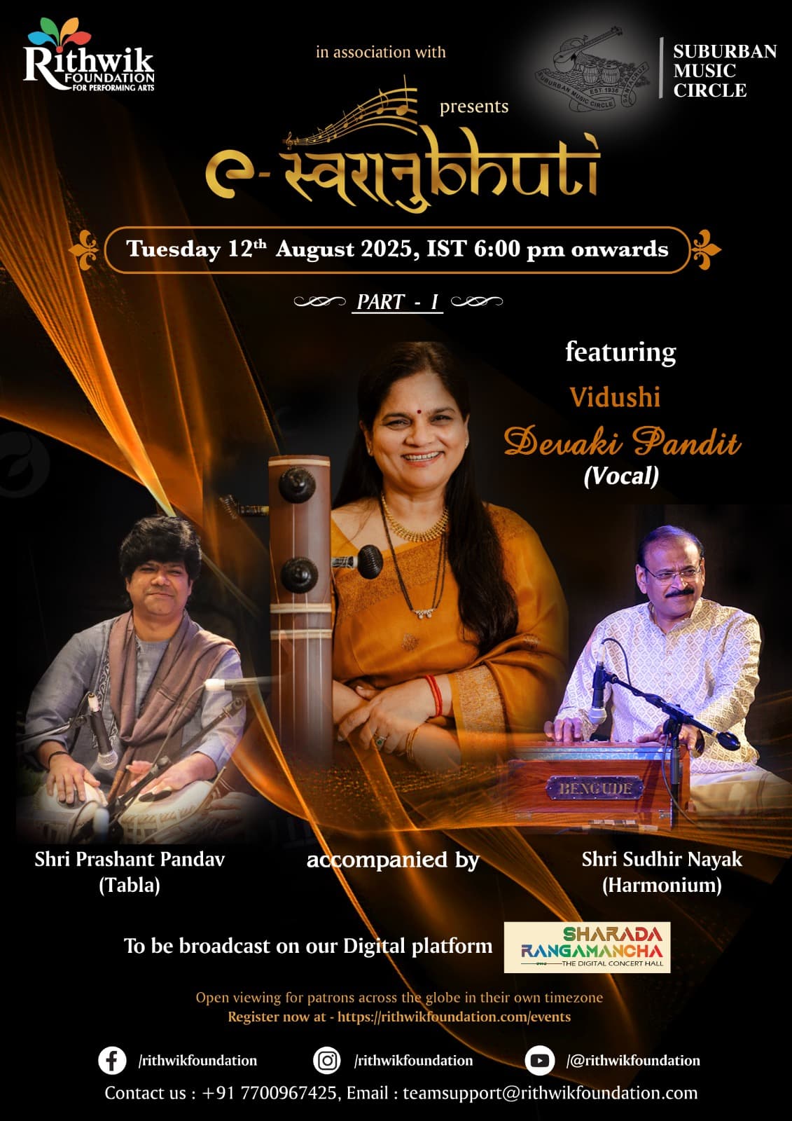 Featuring Vidushi Devaki Pandit (Vocal).