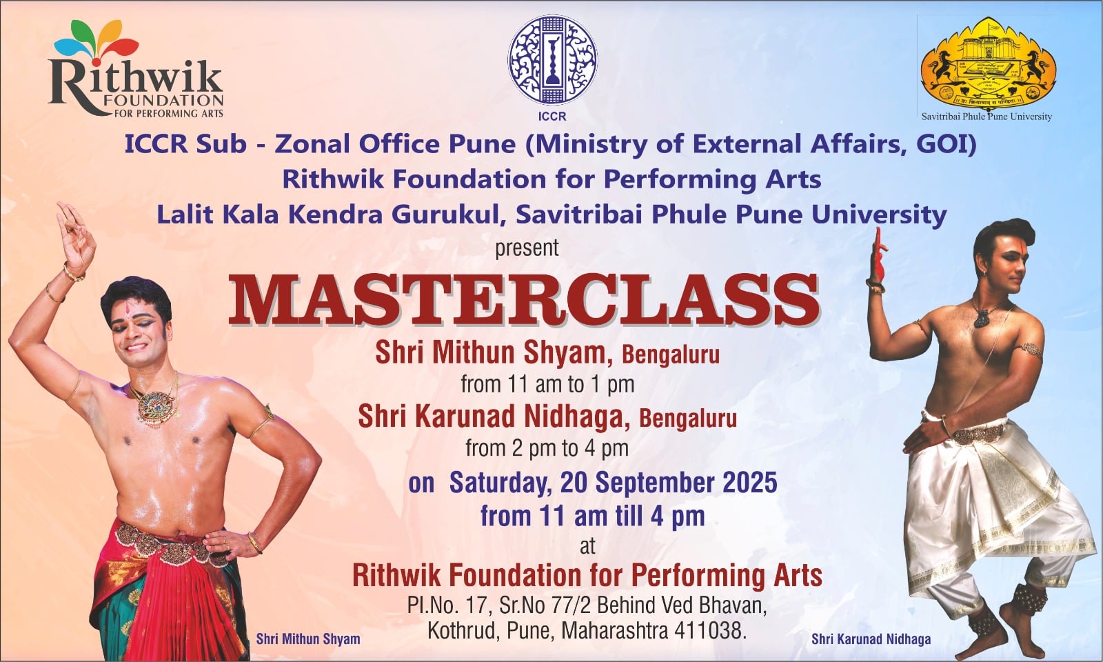 MasterClass 20Sept2025 | music and dance organisation