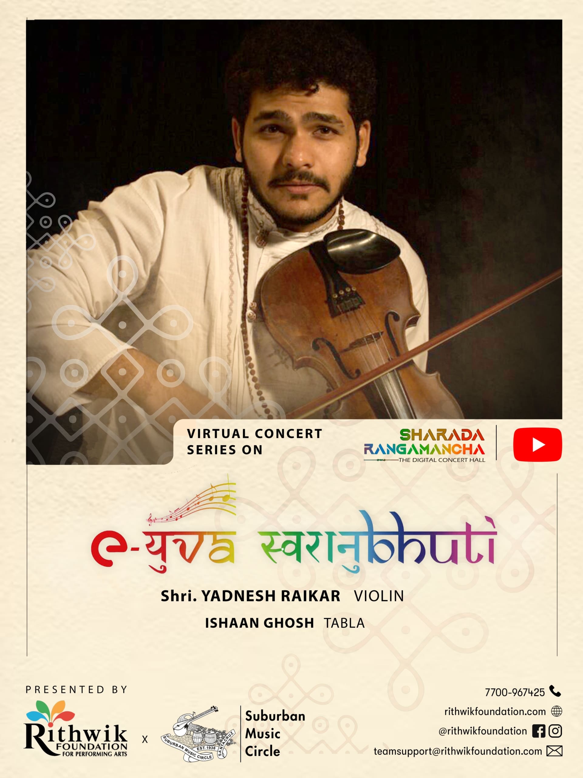 Featuring Yadnesh Raikar (Violin).