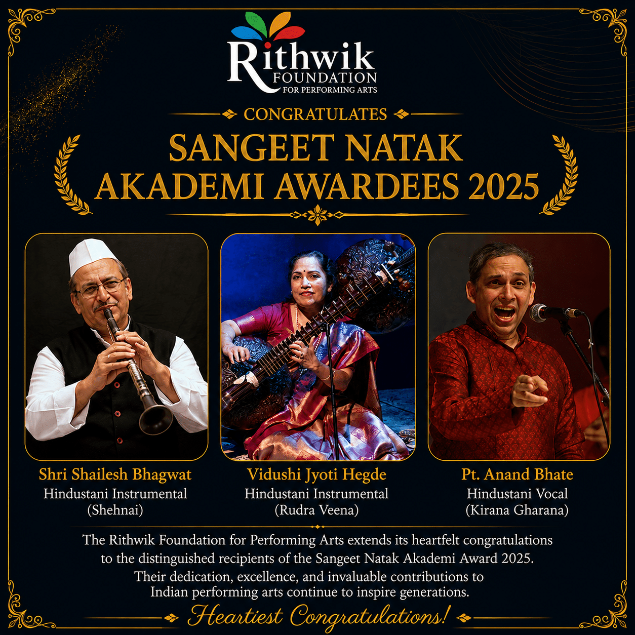 Sangeet Natak Akademi Award 2025 Sangeet Natak Akademi Award 2025 1 | music and dance organisation